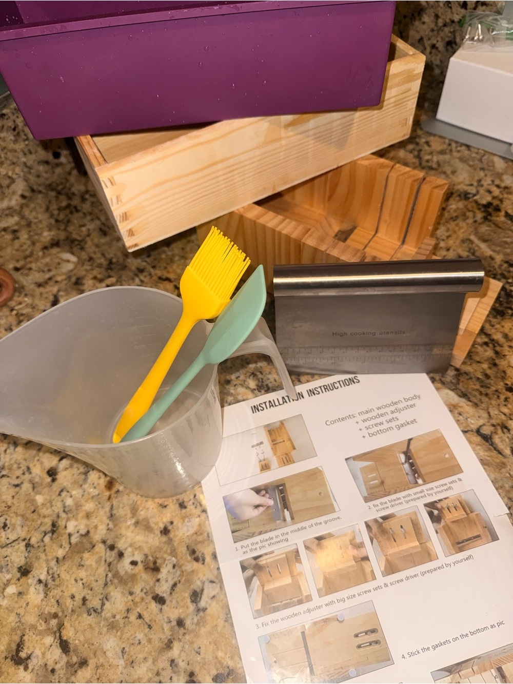 Silicone & Wood Soap Making Kit
